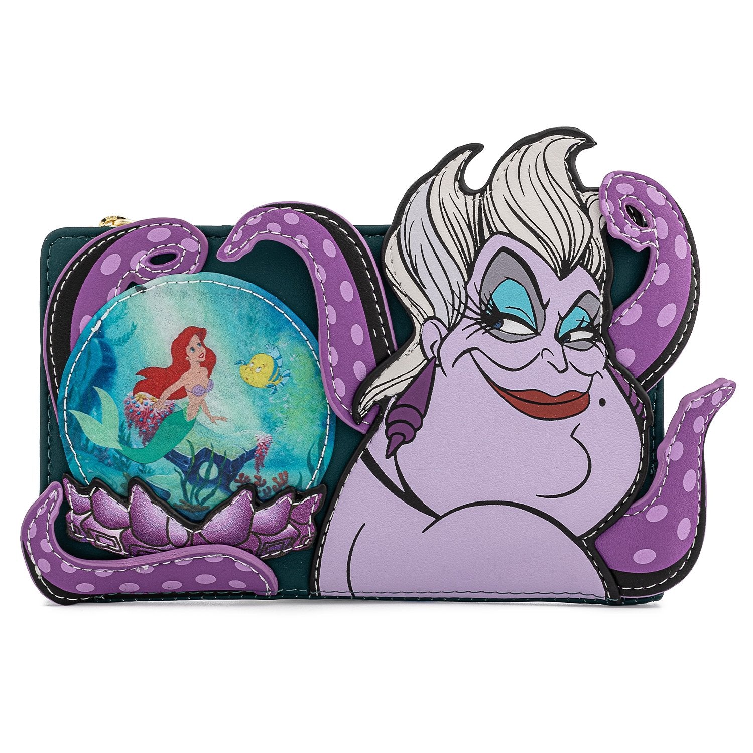 Disney Villains Scene Ursula Crystal Ball Flap Wallet